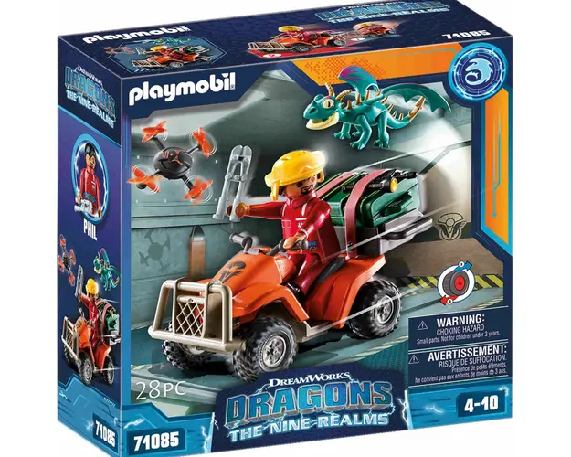 Playmobil - Dragons: Vehiculul Lui Icaris Si Phil