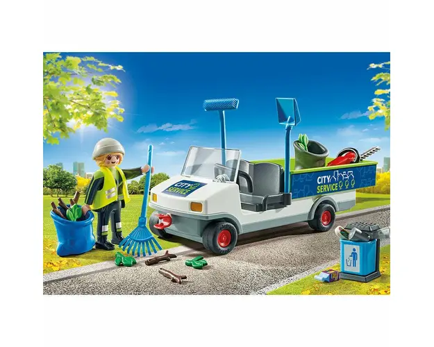 Playmobil - Maturator De Strazi Cu Vehicul