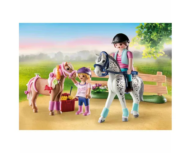 Playmobil - Set Copii Si Caluti