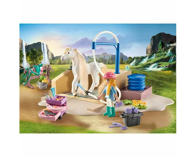 Playmobil - Spalatorie Cu Isabella Si Calutul Lioness
