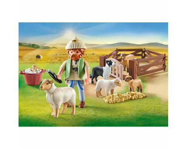 Playmobil - Tanarul Pastor Cu Turma De Oi