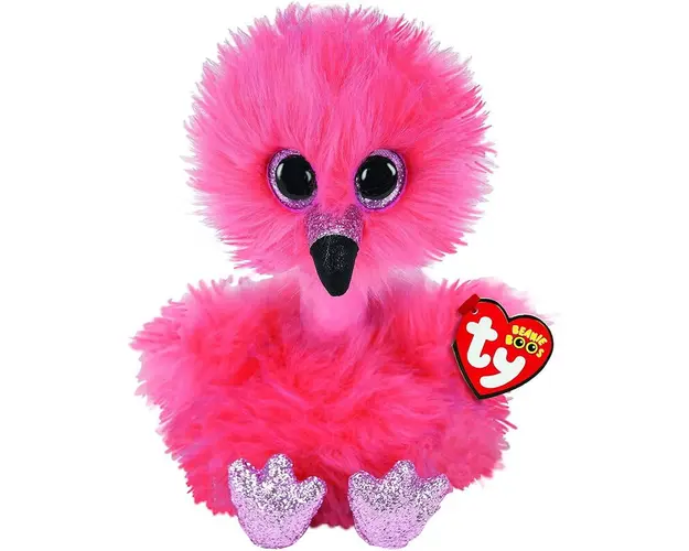 TY - Jucarie din plus Flamingo cu gatul lung , 24 cm