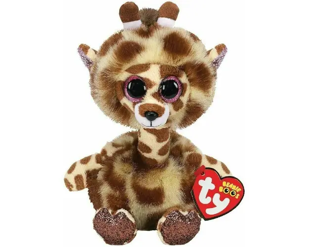 TY - Jucarie din plus Girafa cu gatul lung , 24 cm