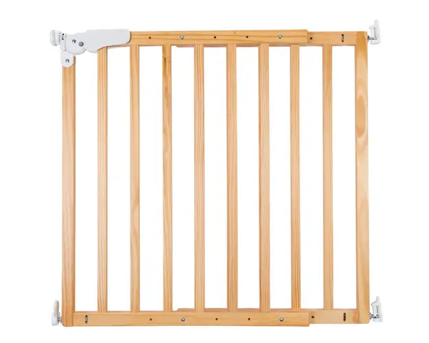 Poarta de siguranta lemn Childhome Maestro 73.5-104 cm Natural