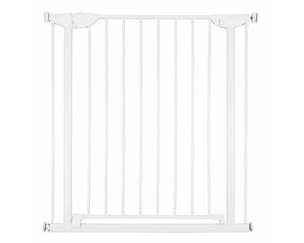 Poarta de siguranta metal Childhome Eltra Doorgate Pressure 75-81 cm, Alb