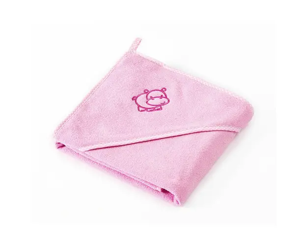 Sensillo - Prosop cu gluga Hippo 80x80 cm Pink