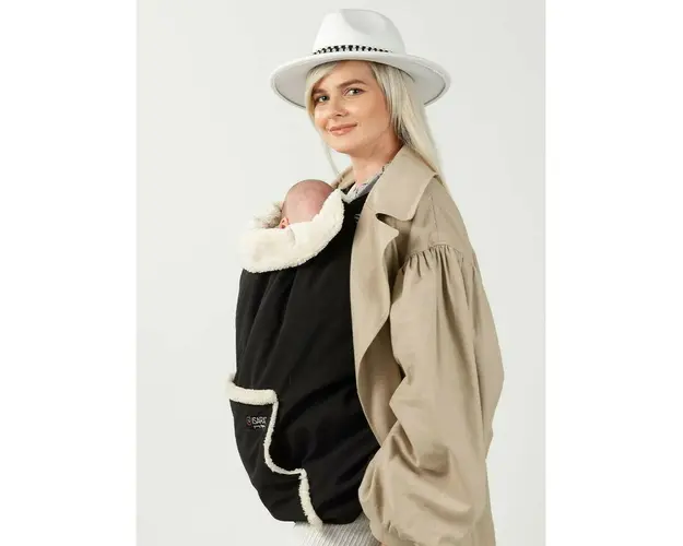 Marsupiu bebe, Isara, Protectie de iarna Clever Cover Ultra Black