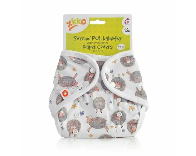 Xkko - Accesoriu Protectie impermeabila scutece textile , Dreamy Sheep din Poliester, 4-15 Kg