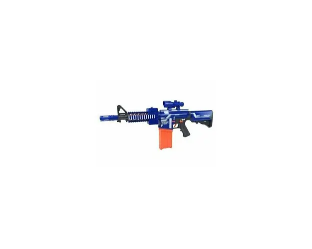 Pusca Mitraliera electrica de jucarie, cu gloante de spuma, pentru copii, LeanToys, 4806