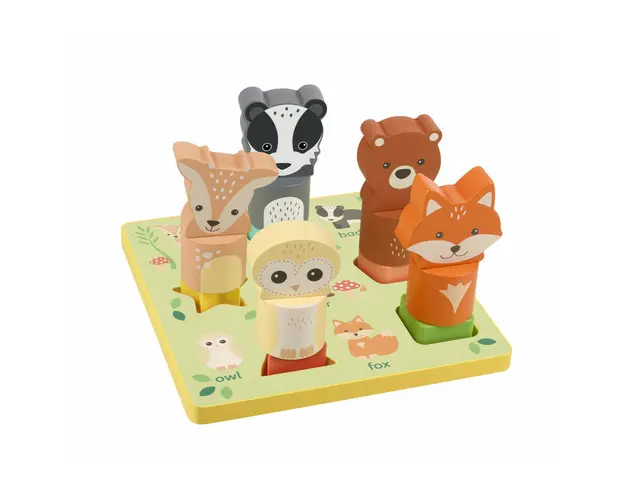 Puzzle 3D cu animale, Orange Tree Toys