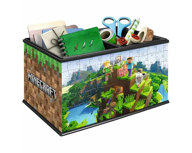 Puzzle 3D Cutie Depozitare Minecraft, 216 Piese