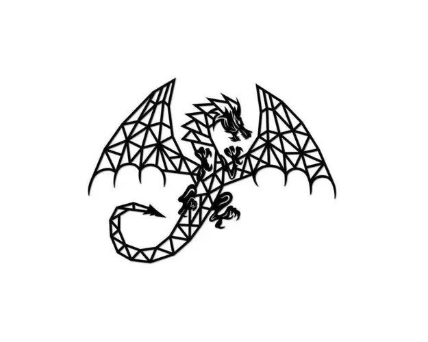 Puzzle 3D decorativ DRAGON din lemn 344 piese @ EWA