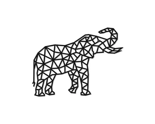 Puzzle 3D decorativ ELEPHANT din lemn 364 piese @ EWA