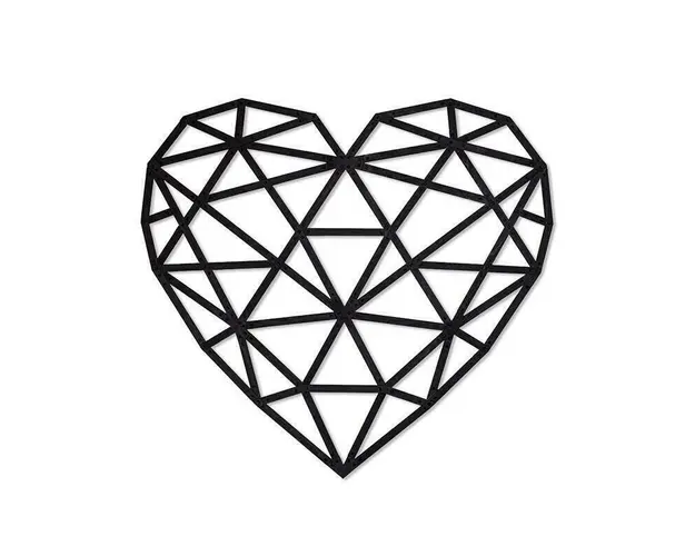 Puzzle 3D decorativ HEART din lemn 169 piese @ EWA