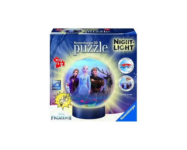Puzzle 3D Luminos Frozen II, 72 Piese