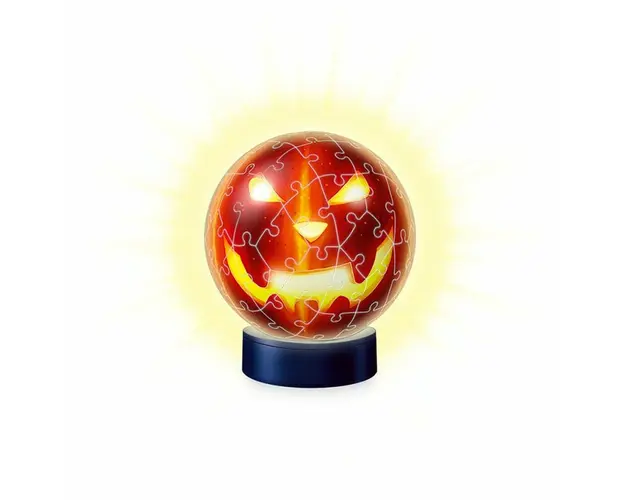 Puzzle 3D, Ravensburger, Halloween, Luminos, 72 piese, 6 ani+, Multicolor