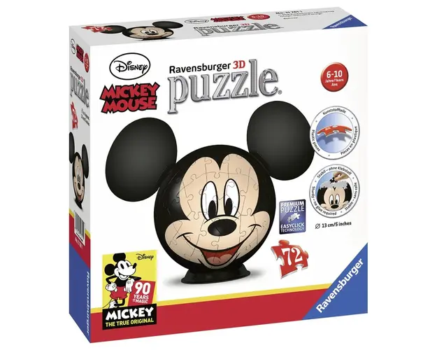 Puzzle 3D Mickey Mouse, 72 Piese