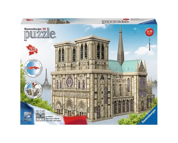 Puzzle 3D Notre Dame, 324 Piese