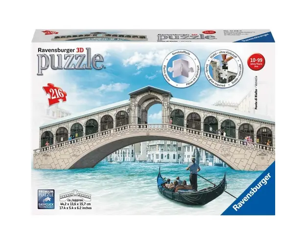 Puzzle 3D Podul Rialto, 216 Piese