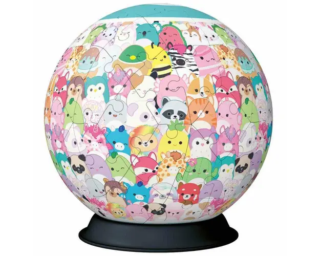 Puzzle 3D, Ravensburger, Squishmallows, 72 piese, 6 ani+, Multicolor