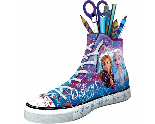 Puzzle 3D Suport Pixuri Sneaker Frozen, 108 Piese