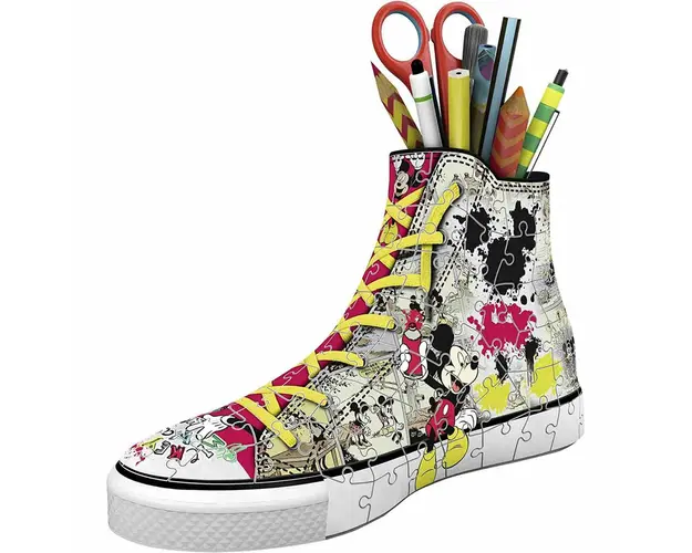 Puzzle 3D Suport Pixuri Sneaker Mickey, 108 Piese