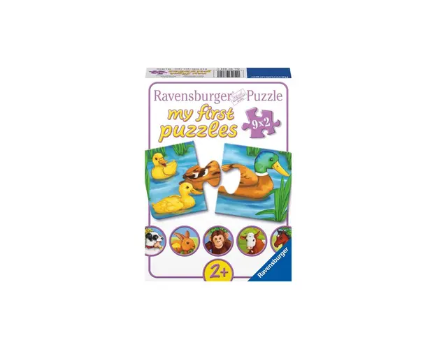 Puzzle Animale Adorabile, 9X2 Piese
