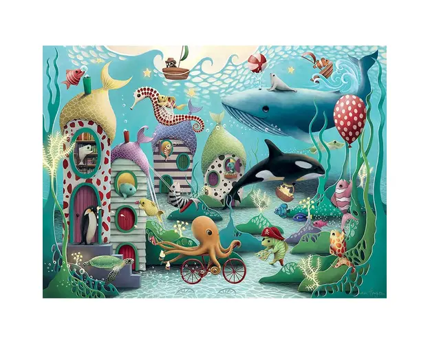 Puzzle Animale Subacvatice, 100 Piese