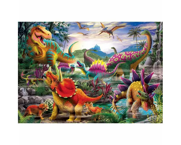 Puzzle Atacul T-Rex, 35 Piese