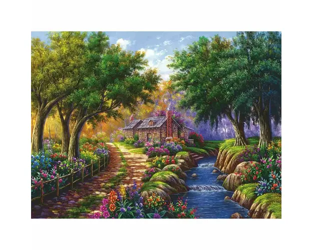 Puzzle Casuta Langa Rau, 1500 Piese