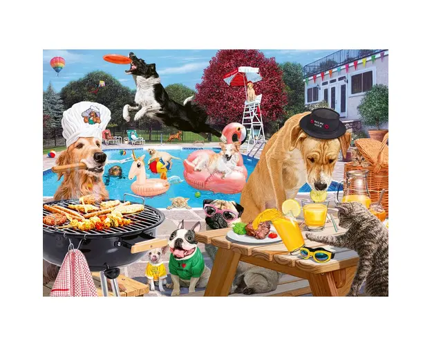 Puzzle Catei La Piscina, 1000 Piese