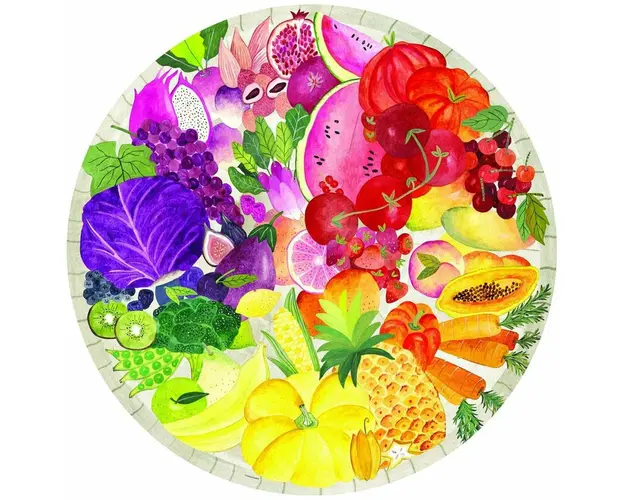 Puzzle Cerc Fructe Si Legume, 500 Piese