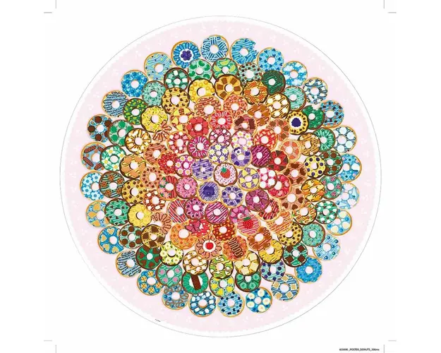 Puzzle Cerc Gogosi Americane, 500 Piese