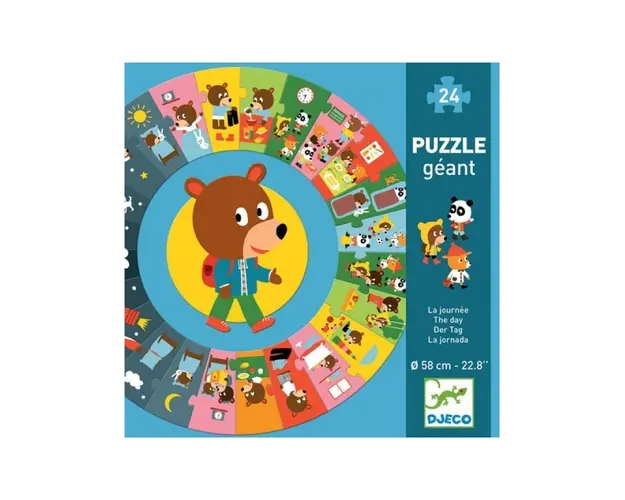 Djeco - Puzzle cicular, Ziua
