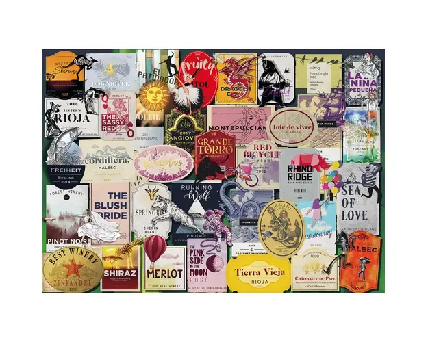 Puzzle Colectia Etichete De Vin, 1000 Piese