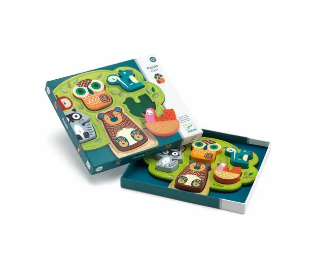 Djeco - Puzzle cu animale Oski