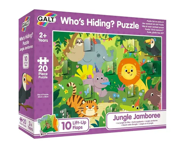Puzzle deschide ferestrele - Jungla ( 20 piese)