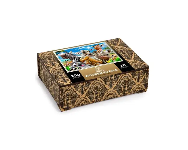Puzzle din lemn, Bine ai venit in Africa, 200 piese