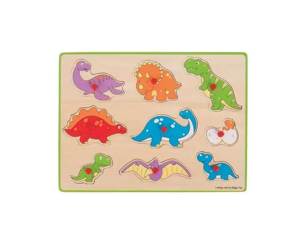 Puzzle din lemn incastru - Dinozauri