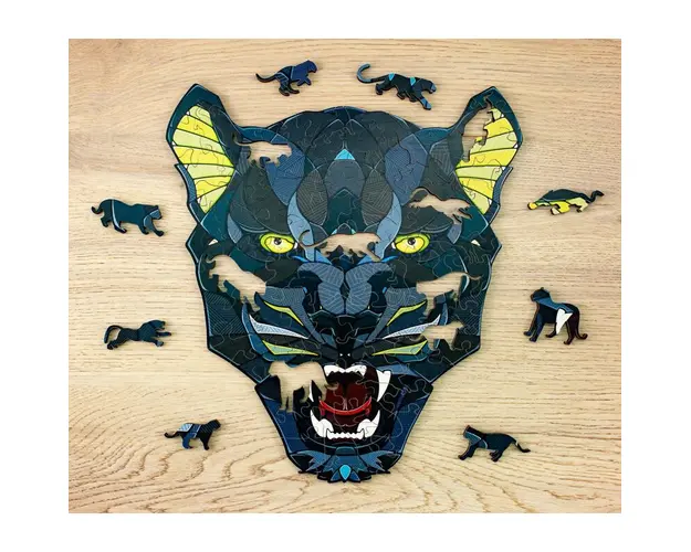 Puzzle din lemn, PANTHER, 102 piese @ EWA