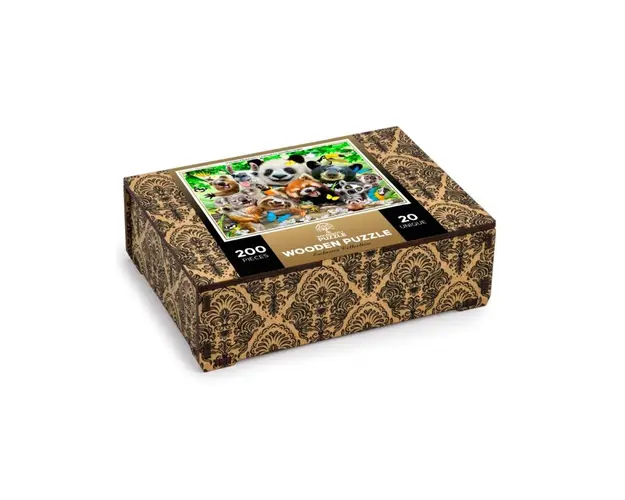 Puzzle din lemn, Paradisul ursilor, 200 piese