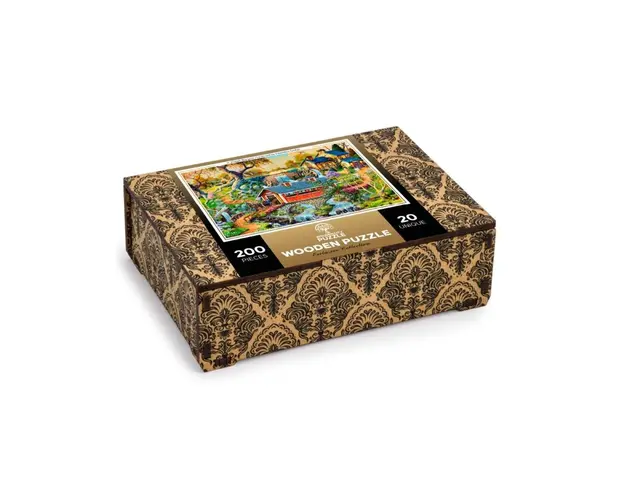 Puzzle din lemn, Viata la tara, 200 piese