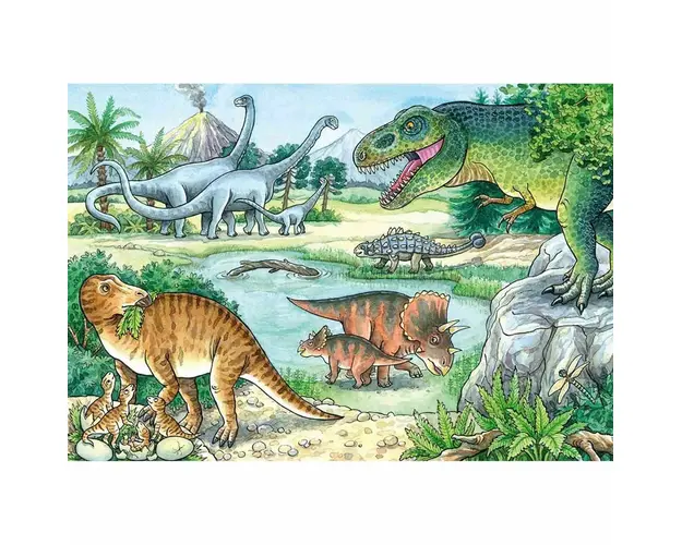 Puzzle Dinozauri, 2X24 Piese