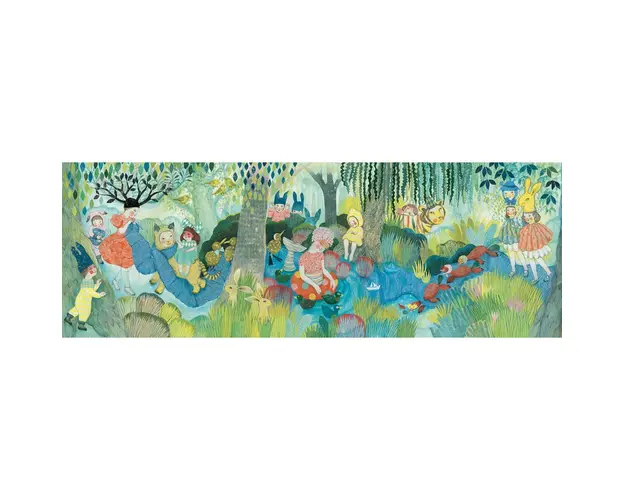 Djeco - Puzzle 350 pcs, River party- petrecere la rau