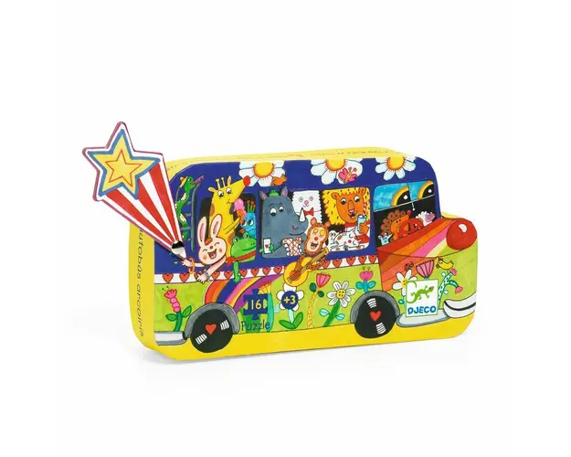 Djeco - Puzzle - Autobuzul copilariei