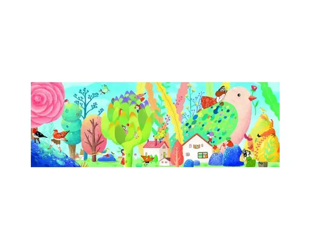 Djeco - Puzzle Miss Birdy 350 buc