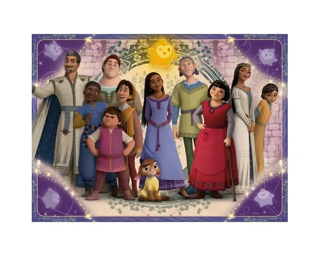 Puzzle personaje, Ravensburger, Dorinta Disney, 150 piese, 7 ani+, Multicolor