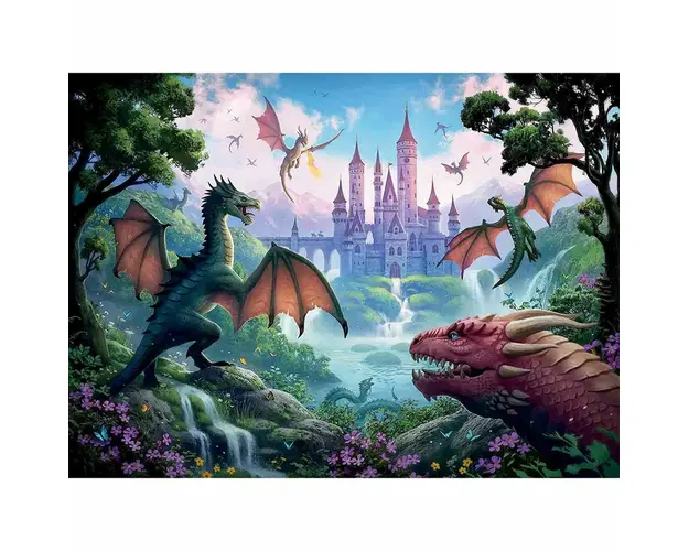 Puzzle Dragoni, 300 Piese