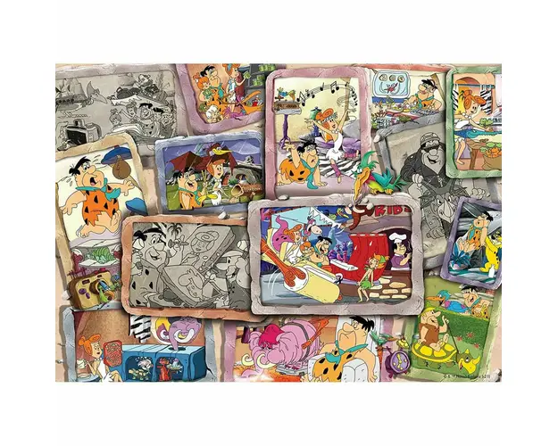 Puzzle Familia Flinstones, 1000 Piese