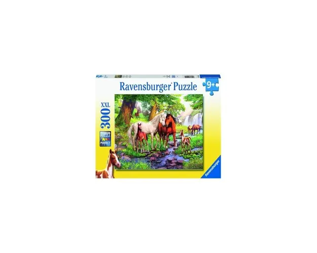 Puzzle Familie De Cai La Rau, 300 Piese